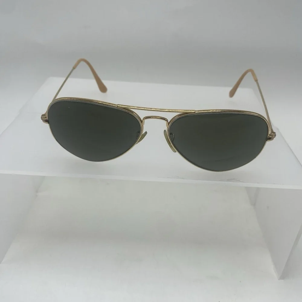 Coach Sunglasses Women FRAME ONLY Aviator Gold Brown 513